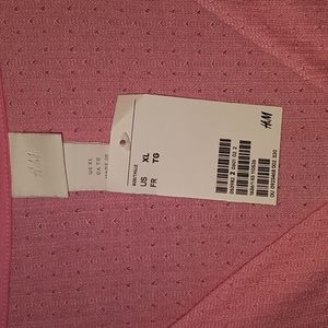 US XL H&M Pink Top BodySuit Shirt
